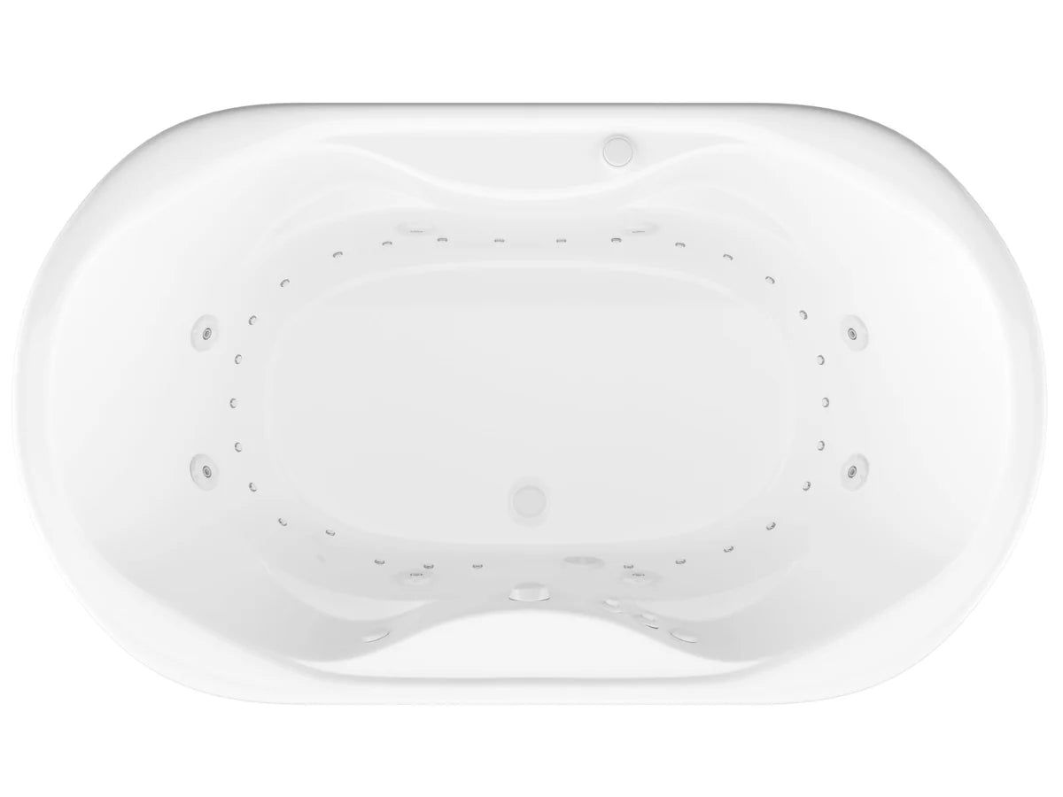Atlantis Whirlpools Indulgence 41 x 70 Oval Air & Whirlpool Jetted Bathtub