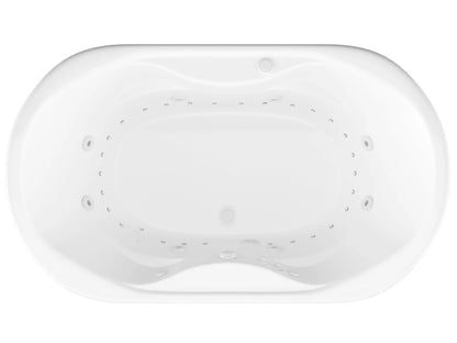 Atlantis Whirlpools Indulgence 41 x 70 Oval Air & Whirlpool Jetted Bathtub