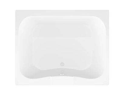 Neptune 40 x 60 Rectangular Soaking Bathtub with Reversible Drain