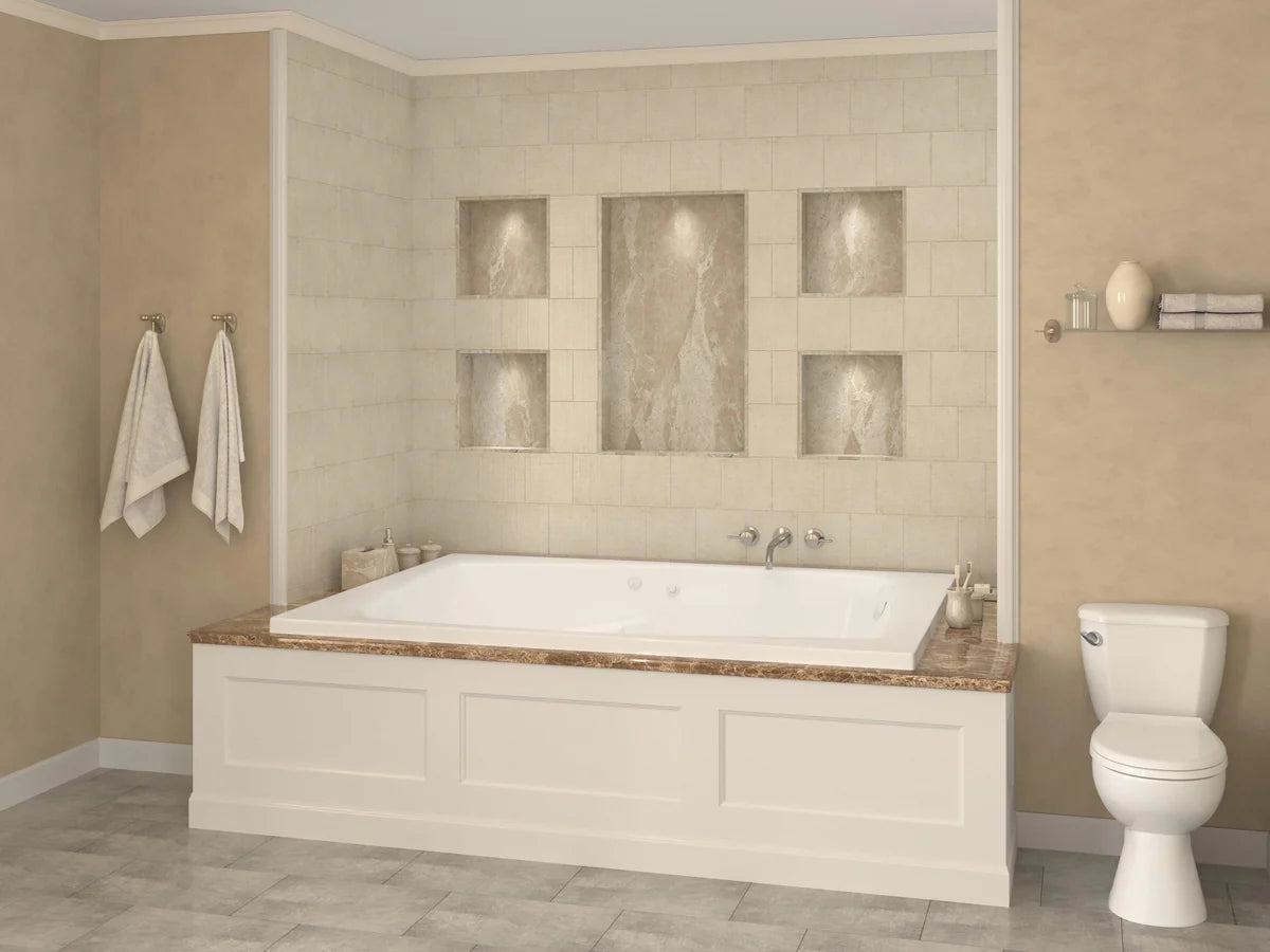 Atlantis Whirlpools Caresse 54 x 72 Rectangular Whirlpool Jetted Bathtub