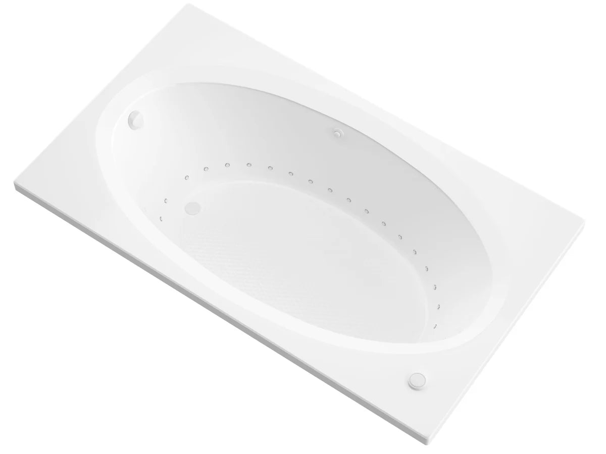 Vogue 42 x 72 Rectangular Air Jetted Bathtub with Reversible Drain