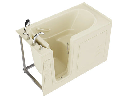Coupe Series 30 in. x 60 in. Left Drain Quick Fill Walk-In Soaking Tub in Biscuit