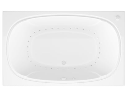 Charleston 48 x 78 Rectangular Air Jetted Bathtub with Reversible Drain