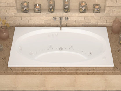 Vogue 42 x 60 Rectangular Air & Whirlpool Jetted Bathtub with Reversible Drain