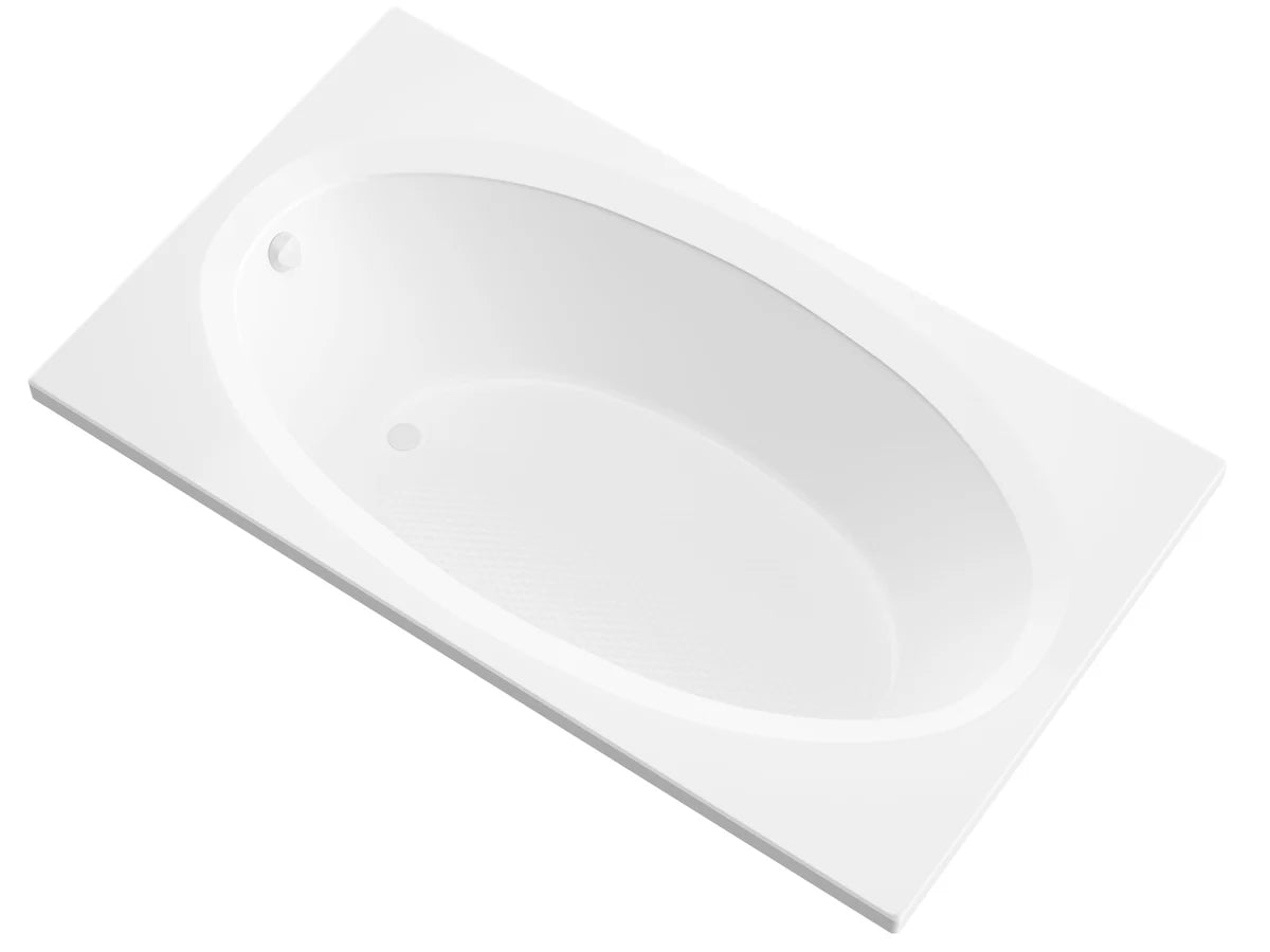 Vogue 42 x 72 Rectangular Soaking Bathtub with Reversible Drain