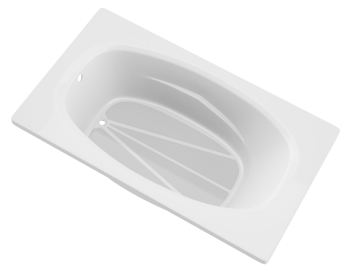 Polaris 36 x 72 Rectangular Soaking Bathtub with Reversible Drain