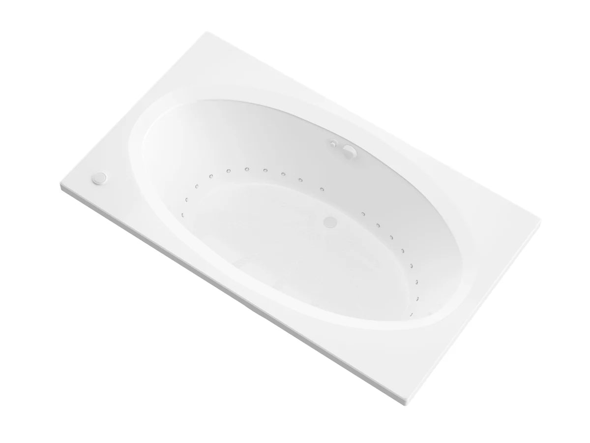 Vogue 42 x 72 Rectangular Air Jetted Bathtub with Reversible Drain