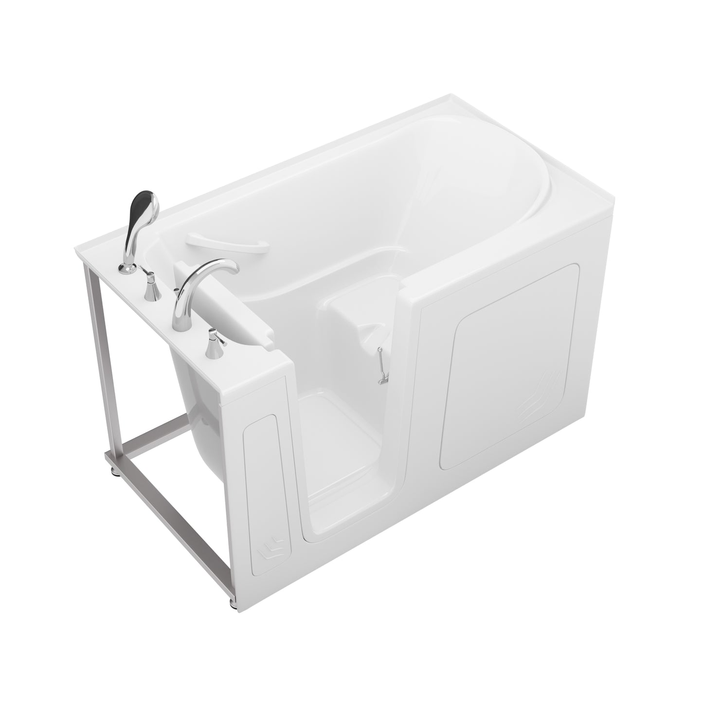 MediTub Collection 32x60 left-drain quick-fill walk-in alcove soaking tub, white