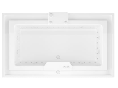 Infinity 46 x 78 Rectangular Whirlpool and Air Bathtub with Center drain and VS Jets and Aroma in Glossy White