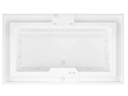 Opal 78 in. x 46 in. Rectangular Whirlpool and Air Bathtub with Center drain and VS Jets and Aroma in Glossy White