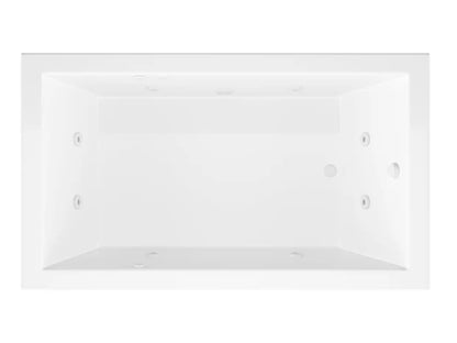 Venetian 32 x 72 Rectangular Whirlpool Jetted Bathtub with Reversible Drain