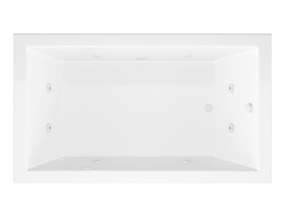 Atlantis Whirlpools Venetian 42 x 72 Rectangular Whirlpool Jetted Bathtub