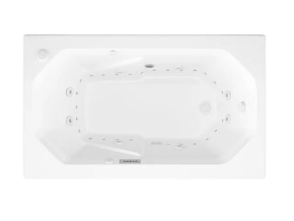 Mirage 36 x 60 Rectangular Air and Whirlpool Jetted Bathtub in White with Reversible Drain