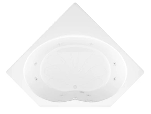 Atlantis Whirlpools Eclipse 60 x 60 Corner Whirlpool Jetted Bathtub