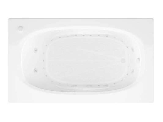 Polaris 42 x 72 Rectangular Air & Whirlpool Jetted Bathtub with Reversible Drain