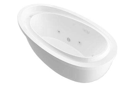 Atlantis Whirlpools Breeze 38 x 71 Oval Freestanding Whirlpool Jetted Bathtub