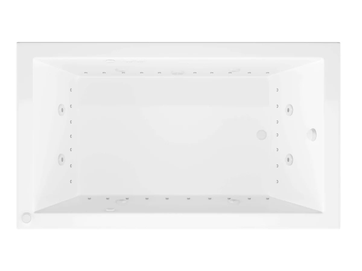 Sapphire 60 in. x 30 in. Rectangular Whirlpool and Air Bathtub with Right Drain and VS Jets and Aroma in Glossy White