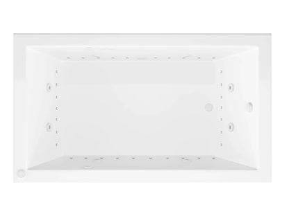 Sapphire 60 in. x 30 in. Rectangular Whirlpool and Air Bathtub with Right Drain and VS Jets and Aroma in Glossy White