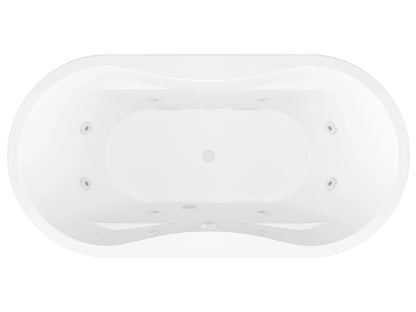 Atlantis Whirlpools Embrace 34 x 71 Oval Freestanding Whirlpool Jetted Bathtub