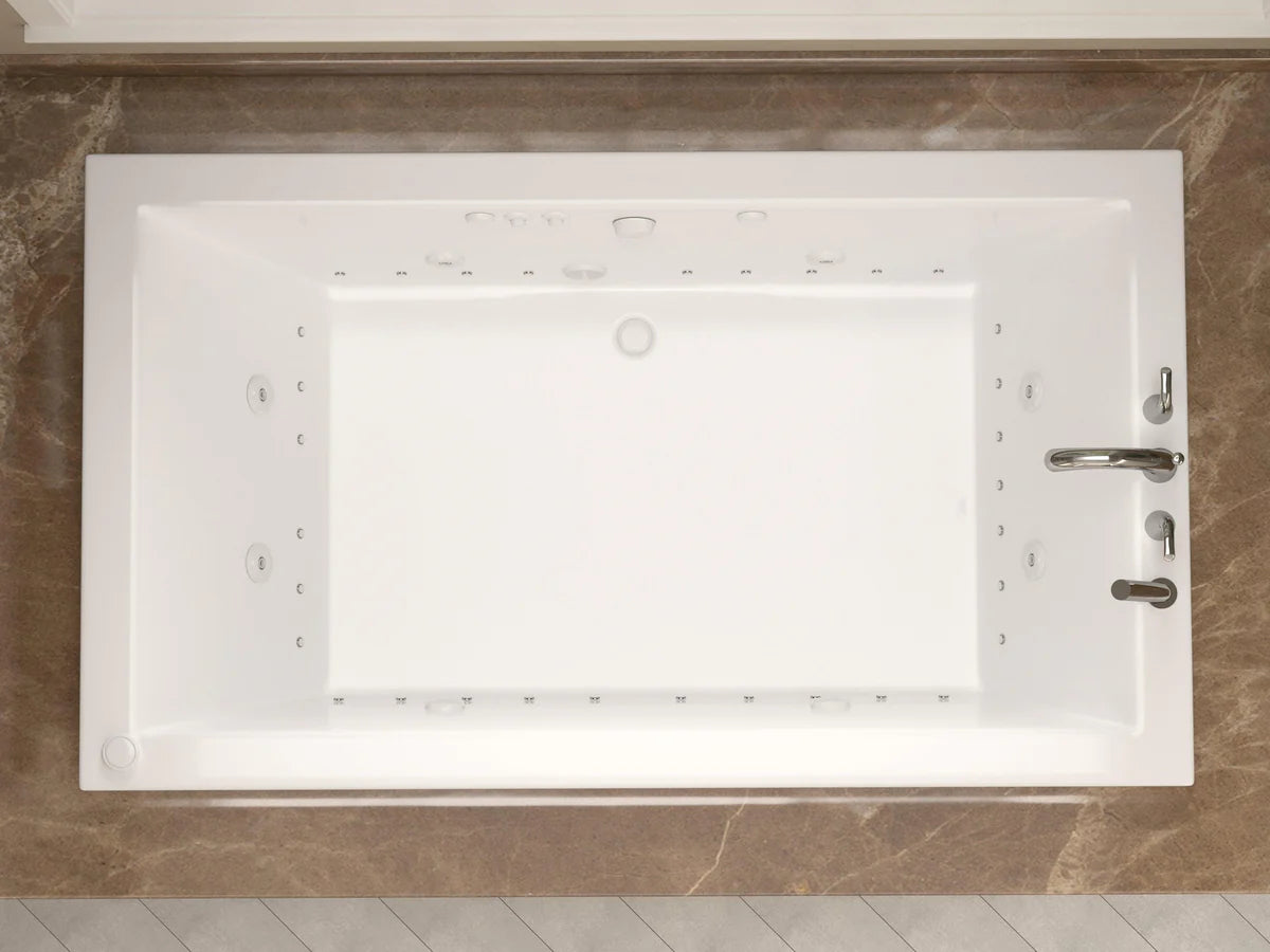 Venetian 42 x 72 Rectangular Air & Whirlpool Jetted Bathtub with Reversible Drain