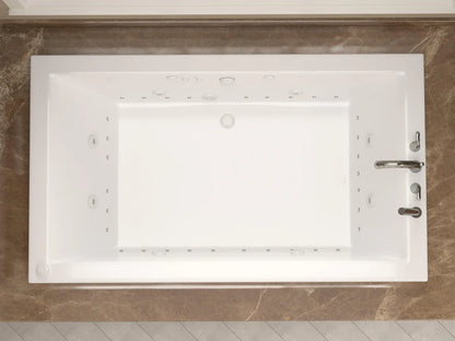Venetian 42 x 72 Rectangular Air & Whirlpool Jetted Bathtub with Reversible Drain