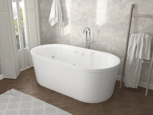 Atlantis Whirlpools Royale 34 x 67 Oval Freestanding Whirlpool Jetted Bathtub